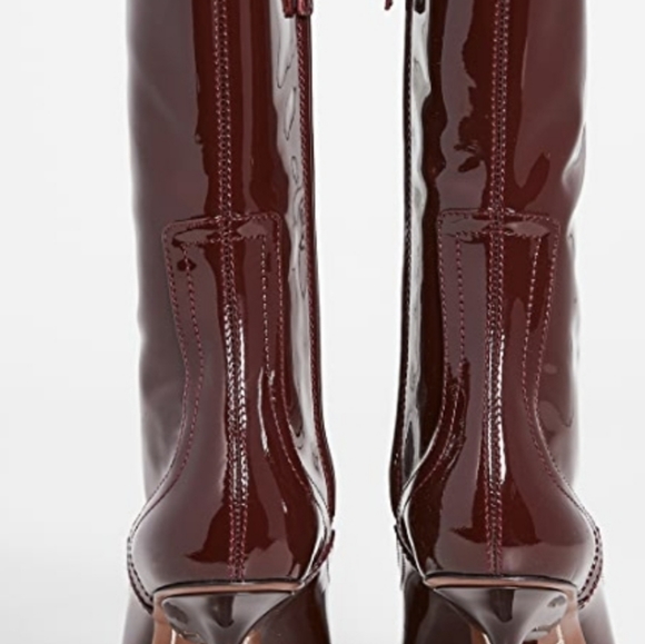 Zimmerman Patent Boots in Bordeaux - Picture 2 of 10